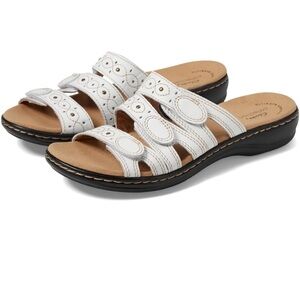Clarks Originals Womens Leisa Cacti Q White Leather 26109039